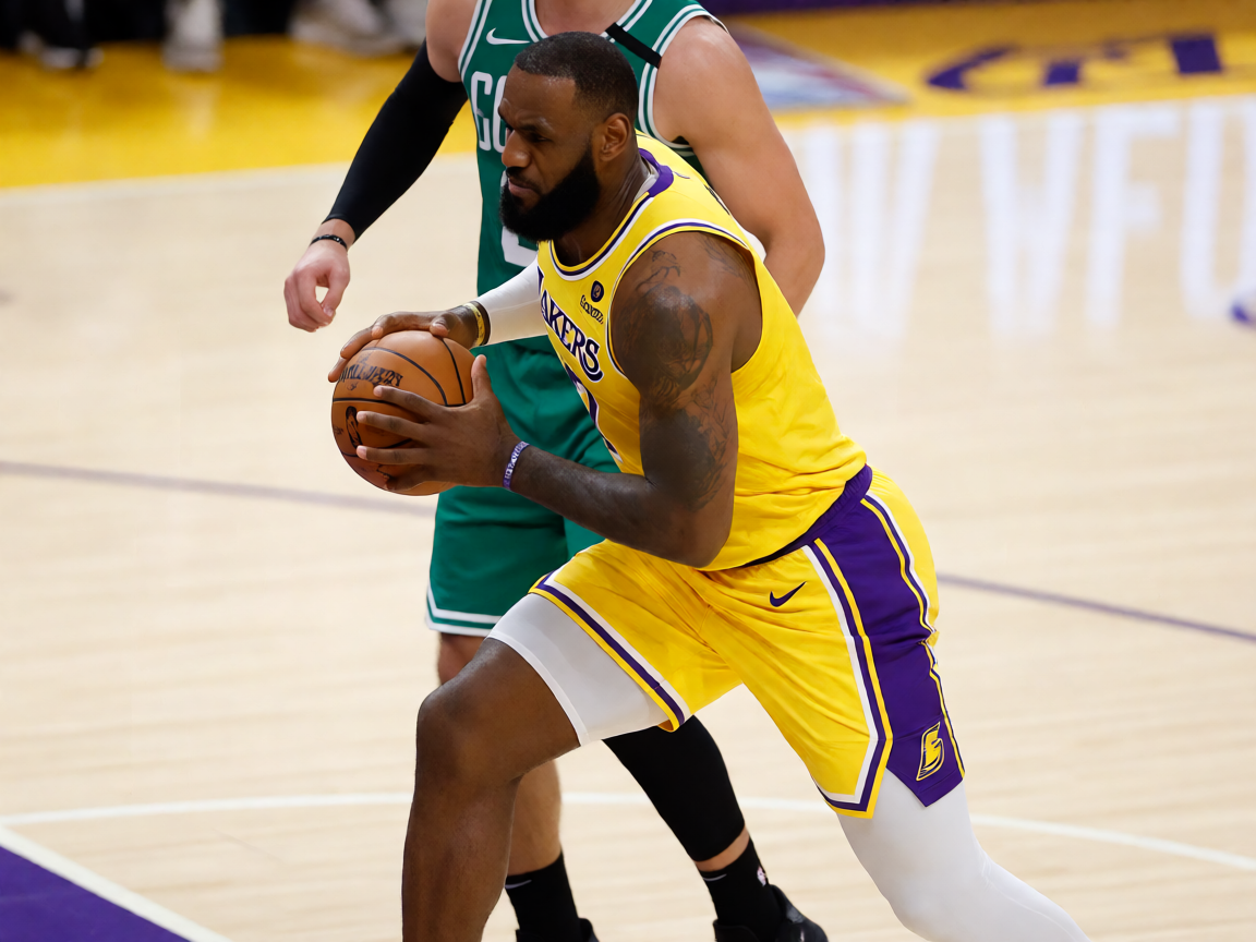 NBA常规赛湖人队对阵凯尔特人队的精彩比赛